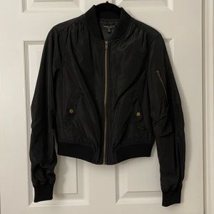 Black Bomber Jacket - Women’s